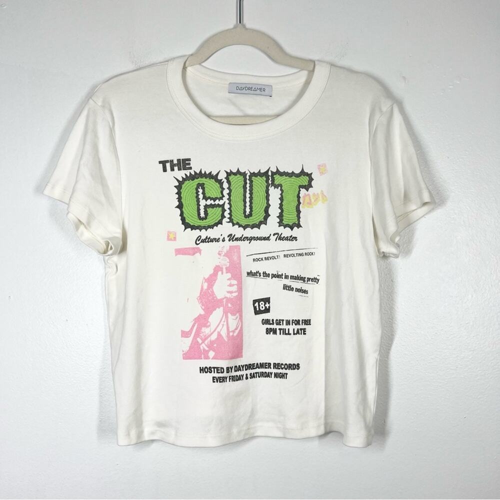 DAYDREAMER NWOT The Cut Shrunken Tee Underground Theater Graphic Shirt Large
